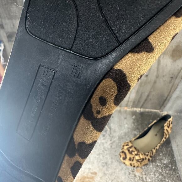 American Eagle Classic Ballet Flats sz 11W Cheetah Animal Print - Picture 10 of 15